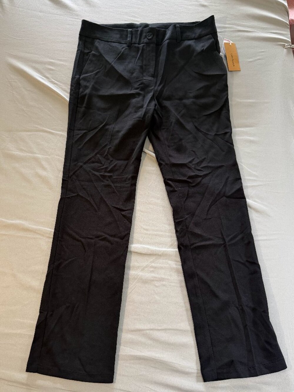 Color Swatch Women’s Black Dress Pants Lightweight Front Pockets 1X New With Tag